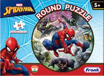 Frank Marvel Spider-Man Round Puzzle (66 Pieces) for Kids Above 5+ Years - Fun & Challenging Brain Booster Games - Educational Puzzle for Focus and Memory -90160