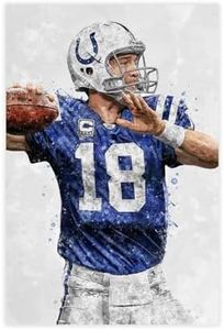 Sports Poster Peyton Manning Canvas Poster Unframe:12x18inch(30x45cm)