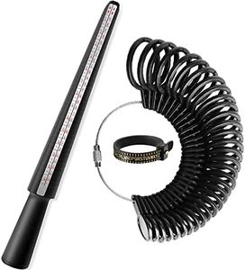 hoinya Ring Sizer UK, A-Z Ring Measurement Tool Ring Size Stick Ring Sizer Measurement Scales Set for Measuring Rings Diameters, Finger Gauge Jewellery Sizing Tools Women Men
