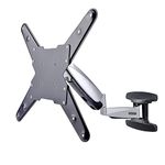 StarTech.com VESA TV Wall Mount, Adjustable Full Motion Mount For 23"-55" Displays, Slim Wall Mount TV Bracket Supports 66lb (30kg), Extendable/Tilting/Swivel Monitor Wall Mount (FHA-TV-WALL-MOUNT)