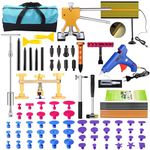 GLISTON DIY Paintless Dent Repair Kit 89pcs Dent Puller Slide Hammer PDR Tools for Car Hail Damage Dent & Ding Remover