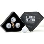 CustAmaze Golf Ball Set of 3 Retired Gifts for Men, Funny Golf Balls, Retirement for Golfers Daddy Father Uncle, Unique Gag Gift Sets for Grandpa, Funny Golf Dad Presents Pack of Golf Balls and Tees