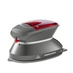 Morphy Richards Compact Travel Iron, Non Stick Soleplate, 5 to 10g Steam Rate, Fast Heat Up, 40ml Water Tank, Dual Voltage 115v to 230v, 400W, Grey, 304000
