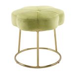 Linon Talulah Stool, Metal, Light Green