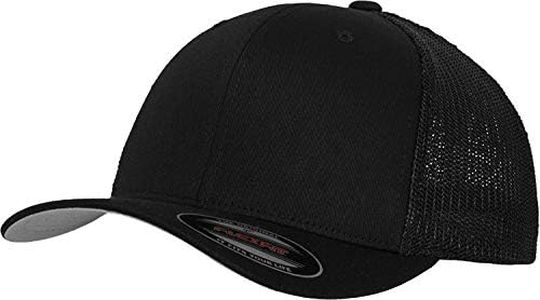 Flexfit Mesh Trucker Kappe, Berretto Unisex - Adulto, Nero (Black), L/XL