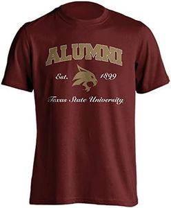 Sport Your Gear Texas State Bobcats Alumni Graduation T-Shirt, Maroon, X-Large