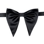 PELUCHE Essentials Premium Poly-Cotton bowtie for Men (Comes in a Gift Box) (Black Butterfly)