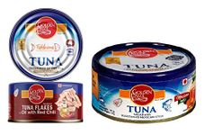 Golden Prize Combo - 1 x Tuna Sandwich Flakes in Oil with Red Chili and 1 x Tuna Salad with Vegetables Mexican Style (2 x 185gms Each)