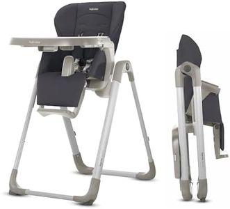 Inglesina My time Highchair, Pepper - Adjustable High Chair for Babies & Toddlers, 4 Height & 3 Recline Settings, Collapsible, Tool-Free Assembly, BPA Free, Removable Tray for Easy Cleaning