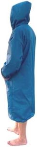 Malo’o Adult Sherpa Lined Surf Parka Changing Robe, Waterproof and Windproof Swim Parka for Men and Women, Long Sleeve Hooded Dry Robe for Surf, Swim, Kayak and Outdoor Use, Dark Blue, Large