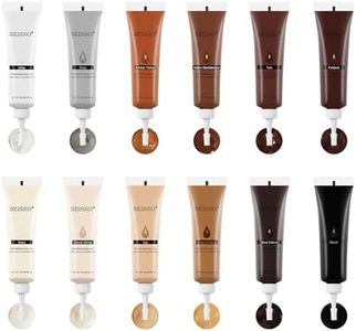 SEISSO Furniture Repair Kit, Wood Floor Repair Kit Furniture Scratch Repair Wood Fillers, 12 Colors Touch Up for Wood Scratches, Stains, Floors, Laminate, Cabinet, Cherry, Tables, Carpenters