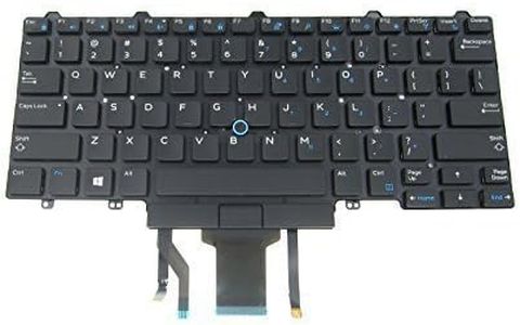 LeFix Backlit Keyboard Replacement for Dell Latitude E5450 E5470 E7450 E7470 E5480 E5490 7480 7490 5480 5488,US Layout,Poiting Stick,PK1313D4B00 0D19TR