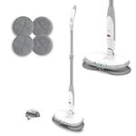 Nexlev Cordless Electric Spin Mop Swipe+| 180RPM Power Motor | 50 min use time| 200ml Tank| One Click Water Spray| 2000mAh Battery | Type C| LED Headlights| Washable mop Pads |SPM-01