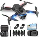 4K Drone for Kids Beginners,GPS,Headless Mode,Emergency Stop,Carrying Case,One Key Start,360 Flips,2 Batteries - Wireless Toys for Boys and Girls - Black