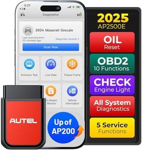 Autel MaxiAP AP200 Obd2 Scanner Auto OBDII Diagnostic Scan Tool for iOS & Android, Full System Car Check Engine Light Code Reader with Service Functions