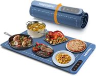 Food Warming Mat, Portable Food Warming Tray with 6 Timers, 6 Temperature Settings, Roll Up Electric Food Warmer with Organizer Rope, Heat Warming Tray for Buffet, for Party, for Thawing