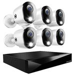 Night Owl 2-Way Audio 12 Channel DVR Video Home Security Camera System with (6) Wired 2K HD Indoor/Outdoor Deterrence Cameras and 2TB Hard Drive (Add up to 4 More Wired and 4 Wi-Fi Cameras) (6 Camera)