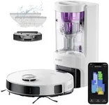 Eureka E10s Robot Vacuum with Bagless Self Emptying Station, Robotic Vacuum and Mop Combo, 45-Day Capacity, 4000Pa Suction for Pet Hair, Carpet&Floor, Auto Lifting Mop, App Control, White