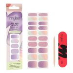 Mylee Gel Nail Wraps [Dusk 'Til Dawn] – Cloud Nine Collection – 20 Pre-Cured Gel Stickers, No Lamp Needed, Chip-Resistant, Glossy Finish, Long Lasting, Easy to Apply [Spring/Summer 2026]