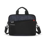 WILDOUS Pluto 14inch Office/Work Laptop Sleeve Messenger Bag - Laptop Bag for Men & Women - Water Repellent (Black)