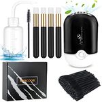 56 PCS Mini Portable Fans USB Rechargeable Handheld Bladeless Air Conditioning Cooling Refrigeration Fan,Lash Shampoo Brushes,Plastic Wash Bottle Squeeze Bottle,Disposable Eyelash Mascara Brushes