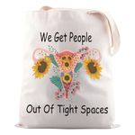 OBGYN Gift Labor and Delivery Gift We Get People Out of Tight Spaces Tote Bag Midwife Gift (We Get People CA Tote Bag)