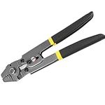 Wire Rope Crimping Tool, Crimper Cutter for 1/8 1/16 1/32 Stainless Steel Cable Wire, Loop Sleeve Ferrule Crimp (Gray)