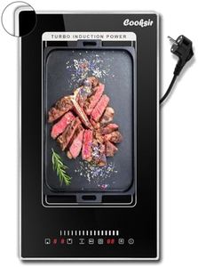 Plaque Induction avec Prise, Cooksir Table de Cuisson Induction 2 Feux avec Cadre, 30cm Encastrable Plaque de cuisson électrique, 3500W, Zone Combinée Flexible, Curseur Touch, 16A Fiche, 220V