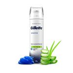 Gillette SENSITIVE SHAVING GEL SOOTHING WITH ALOE VERA| 195ml, White