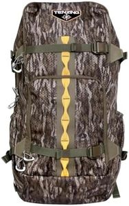 TENZING 1200 Whitetail Day Pack, Mossy Oak Bottomlands | Hydration Bladder Compatible Ultra-Durable Camo Hunting Backpack with 4 Compartments & 11 Pockets