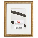 Craig Frames 24x36 Ornate Gold Picture Frame, Matted for 20x30 Photo, Decorative Wall Display