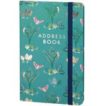 Boxclever Press Small Address Book with 432 Spaces. Address Books with Alphabet Index hardback, Pocket & Change of Address Labels. Perfect Gifts for Women 21 x 13 cm