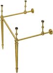 Kingston Brass VPB30167 Edwardian Console Sink Legs, Brushed Brass, 16 x 15.5 x 30