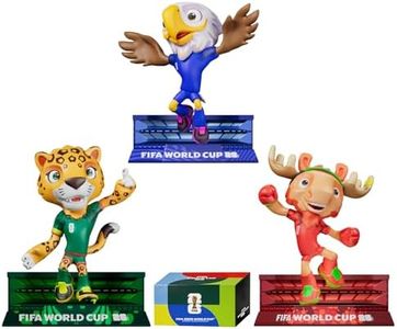 DICEKOO FIFA 2026 World Cup Mascot Set 3 Inch (Maple, Zayu, Clutch) | Energetic Style | Officially Licensed | Collectible Figures, Gift Idea for Fans & Collectors, Sports Merchandise for Enthusiasts