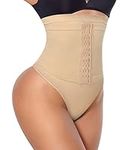 SEXYWG Women High Waist Thong Shapewear Waist Trainer Tummy Control Knicker Panty Slimmer Girdle