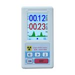 Geiger counter Nuclear radiation detector with LCD display, beta-gamma X-ray tester radioactive detector, portable dosimeter, detector marble tester