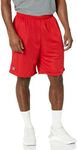 Russell Athletic Men's Mesh Short with Pockets, True Red, Medium