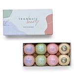 TranquilBeauty Bath Bombs Gift Set for Women/Bath Bomb Set with Essential Oils - 8X Bath Bombs - Organic/Vegan/Handmade for an Extraordinary Bubble Bath Experience at Your Home