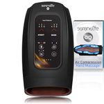 SereneLife Cordless Hand Massager with Warming Comfort, Auto-Roller Kneading Massage, Large LCD Display, 3 Airbags, 6 Modes, 6 Intensity Levels, 3 Heat Settings, Great Gift for Men/Woman