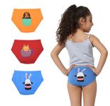 YouGotPlanB Girls Tiny Pets - 3-Pack Panties | Cotton Blend | Breathable & Strechable | Soft Elastic | Antibacterial & Antimicrobial