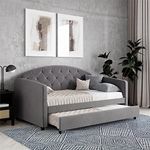 DHP Aspen Daybed W/Trundle L/Grey Velvet