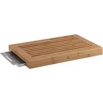 WMF Bread Cutting, Contents Chopping Board (44 x 27 x 4.8 cm), 1x Cromargan Tray/Crumb Bowl-Item Number: 1892014500, Natural