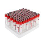 iplusmile 100pcs 10ml Glass Blood Collection Tubes Vacuum Blood Tubes with Screw Cap Negative Pressure Tub Glass Centrifuge Tubes Laboratory Tubes