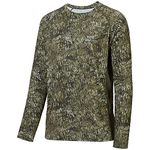 BASSDASH Men's Hunting Camo Performance Long Sleeve Shirt Fishing UPF50+ FS13M, Mossy Wood, XX-Large