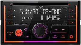 JVC KW-R950BTS Bluetooth Car Stereo Receiver with USB Port – LCD Display - AM/FM Radio - MP3 Player - Double DIN – 13-Band EQ (Black)