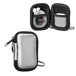 kwmobile Neoprene Case Compatible with in-ear Headphones - 6 x 9 cm Case with Zip - Metallic Silver