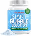 Bubbles Mix Solution for Huge Bubbles 7 Gallons Non Toxic Powder Concentrate Refill for Big Bubble Wands/Machines Safe for Kids and Pets Edible - Summer Outdoor Birthday Fun Party Activity