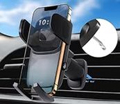 ipow Car Phone Holder, Air Vent Car Phone Mount Cradle 【Ultra Stable Double Steel-Hook】 360°Rotation for iPhone/Samsung/Huawei and All 4.5"-7.2" Mobile Phone