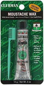 Clubman Moustache Wax Hang Pack - Chestnut, 0.5 oz