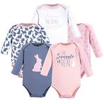 Yoga Sprout Unisex Baby Cotton Bodysuits, Snuggle Bunny, 6-9 Months